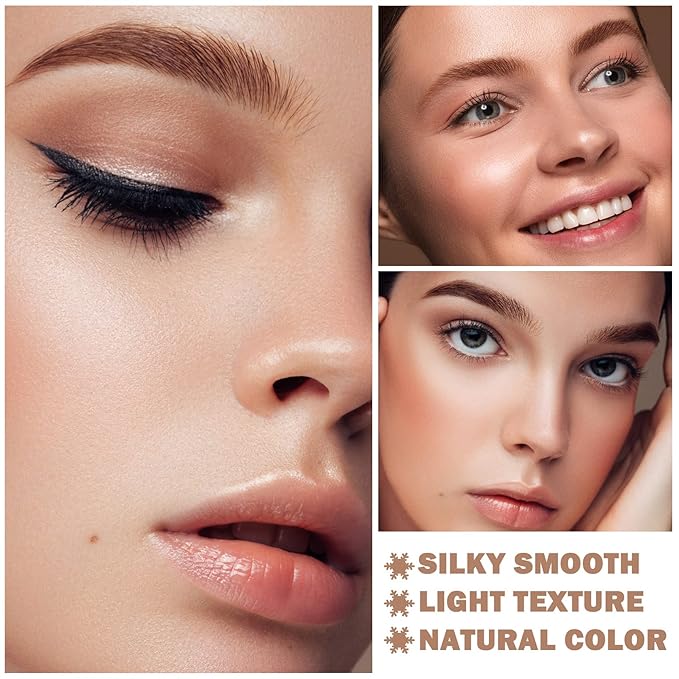 Eyebrow Pomade Cream,Brow Pomade Gel Naturally Long Lasting Waterproof,Delicate and Smooth Eye Brow Makeup Cosmetics with Eyebrow Brush - Light Brown