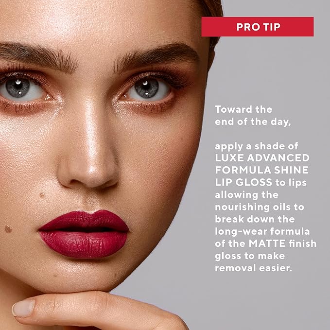 Mirabella Luxe Advanced Formula Matte Lip Gloss, Richly Pigmented Long-Wear and Full-Coverage Liquid Lipstick, Matte Lipstick for Women Stays Put and Won't Dry or Crack Lips, Trendsetter