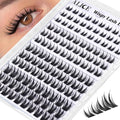 ALICE Bunny Lash Clusters Wispy Eyelash Clusters 8-14mm Cluster Eyelash Extensions Manga Lash Extensions Anime Individual Lashes Invisible Band with 2 Spikes