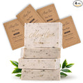 Mary Case Tea Tree Bar Soap Set of 4 | Natural Soap with Olive, Coconut & Tea Tree Oils + Real Tea Tree Leaves | Vegan Bath Soap for Men & Women | Balancing Oily Skin & Clearing Pores