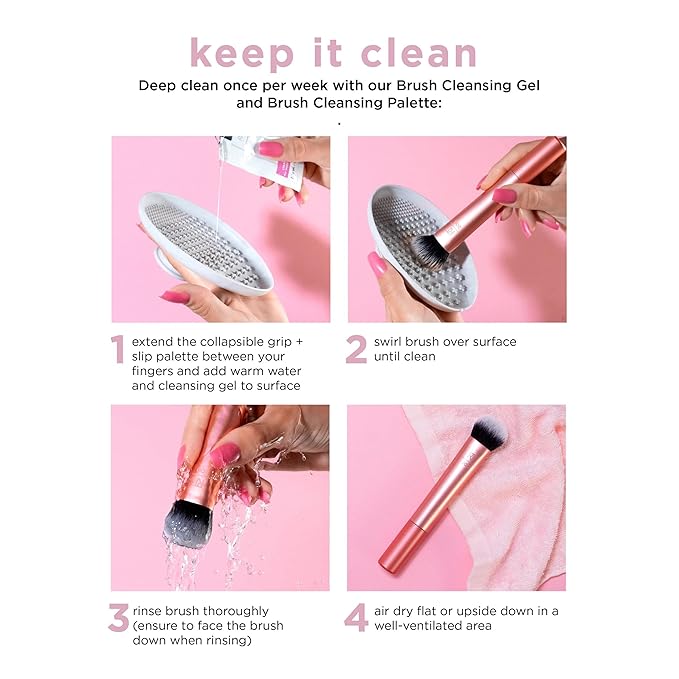 Real Techniques Brow Styling Set, For Lifting Brows, Fill & Style, Dual-ended Makeup Brushes, Full Kit for Eyebrows, Get Full, Laminated, or Natural Brows, Multiuse Tools, 3 Piece Set