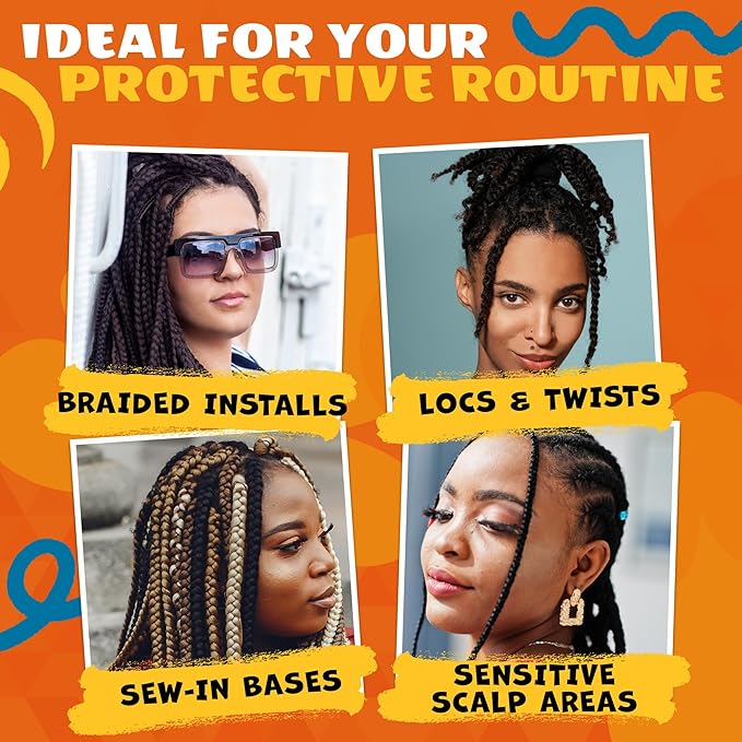 AllDay Locks Scalp Oil - Scalp Moisturizer for Braid & Hair Care, for Men and Women, Moisturizing and Strengthening Treatment, Oil for Dryness and Tension Relief - 4 oz Bottle