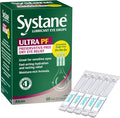Systane ULTRA Preservative Free Lubricant Eye Drops, 60 Count, Fast-Acting Dry Eye Relief from Irritation & Dryness, Hydrating Eye Drops for Extended Protection, Single-Use Vials