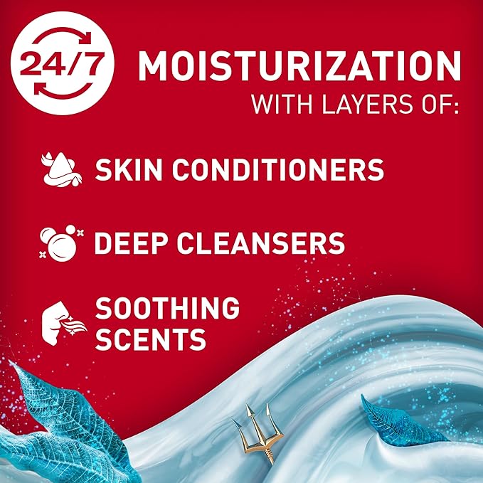 Old Spice GentleMan’s Super Hydration Body Wash for Men, Moisturizing Shower Gel for Dry Skin, 24/7 Renewing Moisture with Skin Conditioners, Deep Sea with Ocean Waves + Kelp Scent, 20 oz