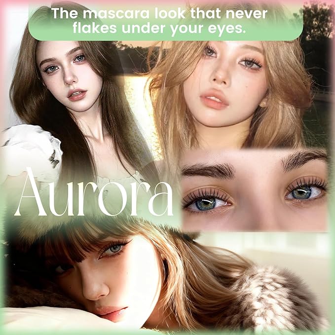 KEYYOU Aurora Lash Clusters Invisible Band C Curl Natural Soft Waterproof Only 16mm Length Lash Extension Easy to Apply at Home Cosmetic Makeup Natural False Eyelashes