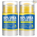 60% Urea Cream Stick for Feet with 2% Salicylic Acid, Maximum Strength Foot Cream for Dry Cracked Heels, Callus Remover for Feet, Hands, Knees & Elbows, Fast Absorbing Foot Balm 1.41oz (2 Pack)
