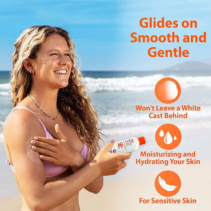 Safe Sea Jellyfish Sting-Blocking Sunscreen, SPF 50+ Lotion 4oz, Waterproof, Biodegradable – Body and Face Sunscreen, Anti-Jellyfish and Sea-Lice sting protection.