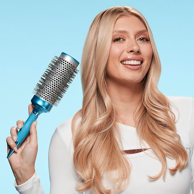BaBylissPRO Nano Titanium 2" Extra-Long Thermal Round Hair Brush – Professional Blowout Brush for Smooth Results, Frizz Control for All Hair Types