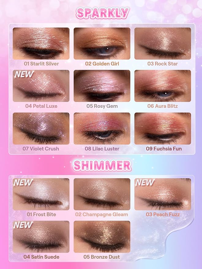 SHEGLAM Crystal Jelly Glaze Stick for Eyeshadow-01 Frost Bite