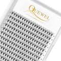 QUEWEL Cluster Lashes 240Pcs Individual Lash 20D 0.07D Curl 13mm Knot-Free Lash Extensions Clusters Lashes Soft&Natural False Eyelashes Individual DIY Eyelash Extension at Home(20D 0.07D 13)