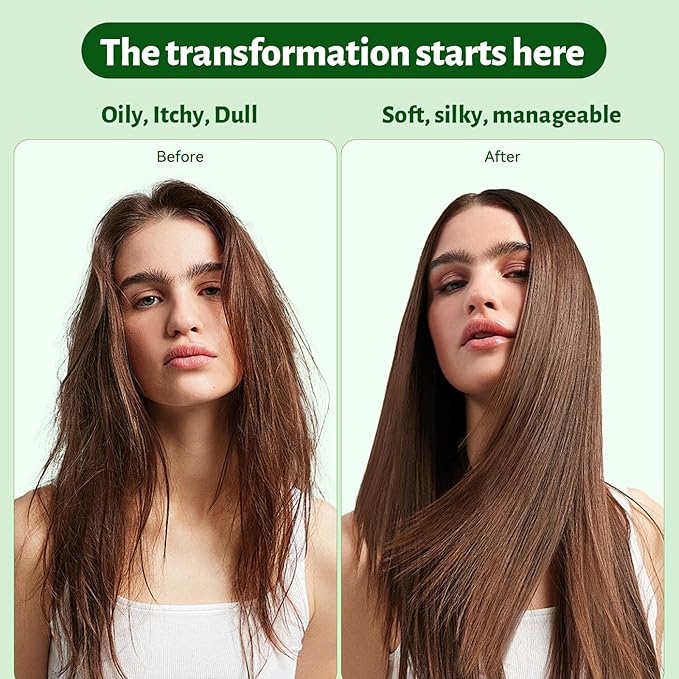 LUSETA Tea Tree Mint Shampoo and Conditioner for Hair Cleaning, Clarifying with Lavender, Tea Tree & Peppermint Oil, Soothe the Scalp, Fight Itchy, Hydrating for Women and Men, 16.8oz*2