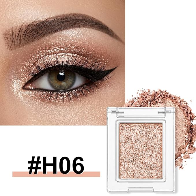 Erinde Matte Eyeshadow Palette Makeup, Neutral Single Eye Shadow Powder