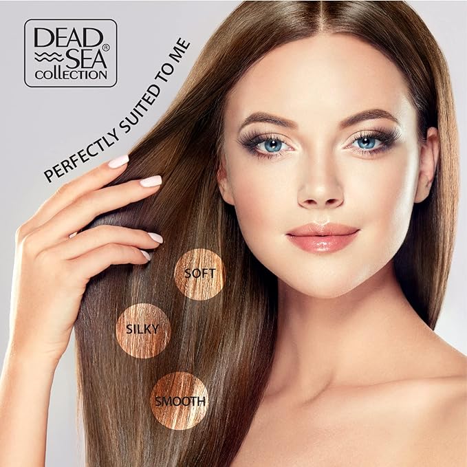 Dead Sea Collection Shampoo and Conditioner Set with Coconut Oil – Hydrating Softening Hair Products with Dead Sea Minerals for All Hair Types – Set of 2 Bottles (33.8 & 30.6 Fl. Oz.)
