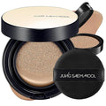 JUNG SAEM MOOL Essential Skin Nuder Cushion | Natural Finish, Buildable Coverage Cushion Foundation by Korean Makeup Artist (Refill Included, 0.98 Fl Oz, SPF 50), 25 Bronze