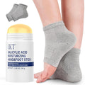Heel Crack Care & Moisturizing Set, Includes a pair of moisturizing heel socks and a professional heel repair stick. deeply treats dry and cracked feet
