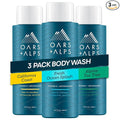 Oars + Alps Body Wash for Men, Mens Body Wash & Face Cleanser with Vitamin E & Antioxidants, Moisturizing, Paraben & Sulfate Free Cleanser, Variety Set, 3pk
