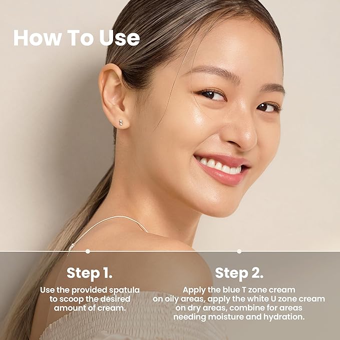 AXIS-Y Cera-Heart My Type Duo Cream with Heartleaf & Ceramide - Redness Relief & Moisture Skin Barrier Repair - Vegan Korean Skin Care Moisturizer Face Cream (2.02 fl. oz.)