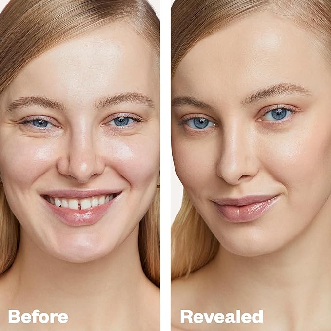 Kosas Revealer Skin-Improving Foundation with SPF 25 Protection - Hydrate, Brighten, Soothe, Plump, Protect Skin - Smoothing Texture, Natural Finish and Clean Formula - Light Neutral Warm 130