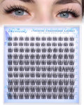 8-14MM Natural Wispy Lash Clusters Short Eyelash Clusters Soft DIY Lash Extension CD-Curly 3D Look Individual Lashes Cluster Eyelash Extensions by Newcally