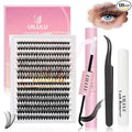 Uilulu Lash Clusters Individual Lashes D Curl 30+40D 0.07D 9-16 MIX 280 Clusters Lashes DIY Lash Extensions at Home False Lashes Wispy Eye Lash Clusters