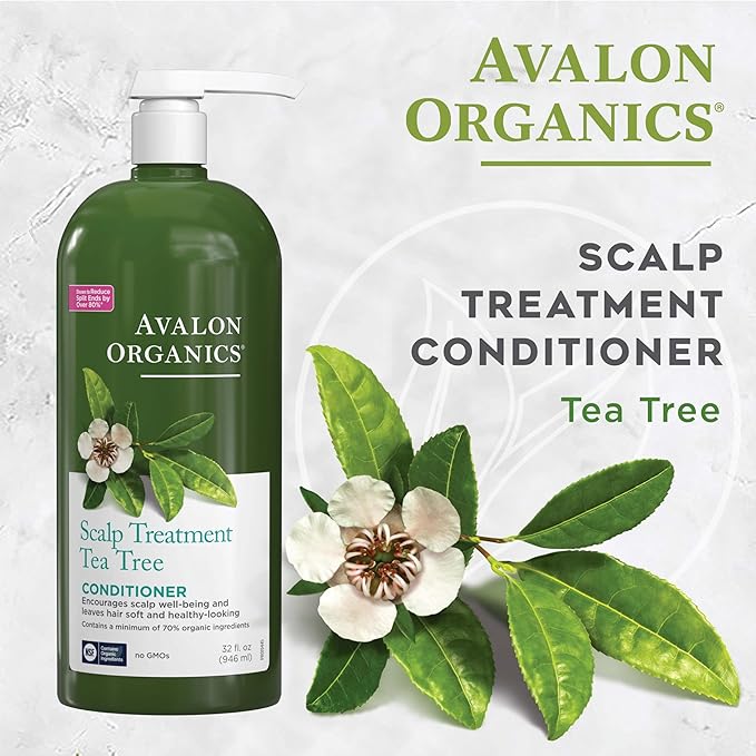 Avalon Organics Conditioner Scalp Treatment Tea Tree, 32 oz