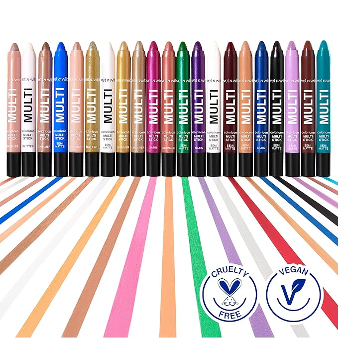 wet n wild Color Icon Cream Eyeliner Eyeshadow Multi-Stick, Moisturizing, Nourishing Velvety Cream-to-Powder Buildable & Blendable Formula, Cruelty-Free & Vegan - Blue Lah Lah