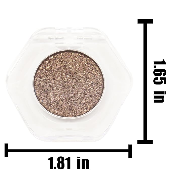 Bistopia，Pearlescent cream eyeshadow, shimmering, with a smooth texture that blends easily; a translucent metallic glitter eyeshadow that delivers a long-lasting, sparkling finish, 2g (#15)