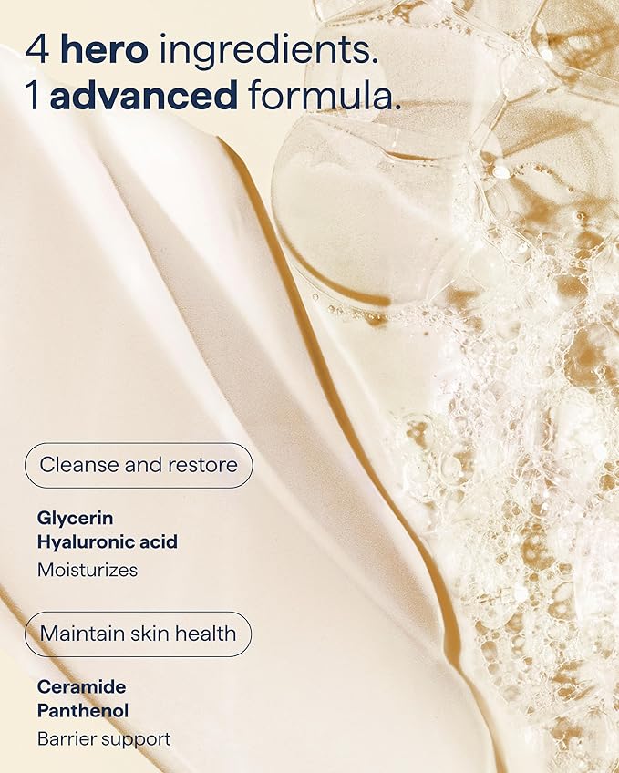 Remedy for Rich Cream Cleansing | Cream-to-Foam Face Wash with Ceramides, Glycerin and Panthenol | Hydrating Cleanser for Normal to Dry Skin | By Dermatologist Dr. Shah, 5 fl. Oz