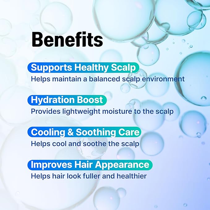 9-Peptide Hair Growth Scalp Care Serum 1.35 Oz(2X Size) - Rosemary 2% Caffeine 1% PDRN & Spicule 300 Roll-On Type | Thicker Fuller-looking Hair w/Niacinamide Zinc PCA | Thinning hair Korean Haircare