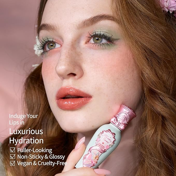 Flower Knows Shell’s Jewel 12-Piece Makeup Gift Box Set,Lip Gloss×2+Blush×1+ Eyeshadow Palette×1+Highlighter×3+Hair Clip×1+Mini Powder Puff×1+Blush Brush×1+Eyeshadow Brush×1+Gift Box×1