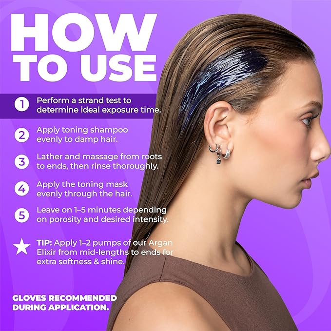 naissant Pearl Blonde Hair Purple Shampoo | Ultra High-Purity Pigments | Neutralizes Yellow & Brassy Tones | Hyaluronic Acid, Collagen & Biotin | Paraben, Ammonia & Sulfate Free | 10.1 Fl. Oz