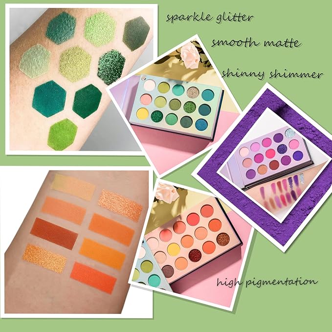 Color Board Eyeshadow Palette - Colorful Rainbow Bright Eyeshadow Palette, Natural Powder Eye Shadow Palette Makeup - Waterproof, Blendable, Long-Lasting - Cruelty-Free