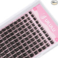 Uilulu Lash Clusters 10-18mm Natural Lashes Clusters D Curl False Eyelash Clusters DIY Eyelash Extensions Individual Cluster Lashes (U05 Lashes Only)