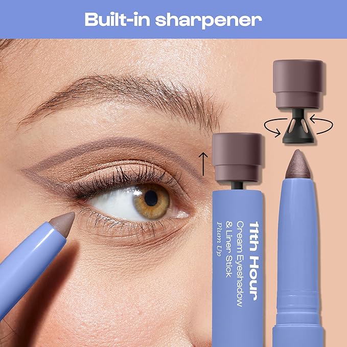 ALLEYOOP 11th Hour Waterproof Cream Eyeshadow Stick – Long-Lasting Eye Shadow Pencil & Eyeliner, Cream to Powder Stick & Highlighter – Smudge-Proof Eyeshadow Shimmer, Soft Copper Shimmer
