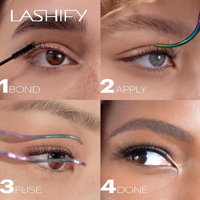 Lashify Amplify Plus+ 14mm Eyelash Extensions Refill in Truffle Color, Easy DIY False Lashes for the Most Delicate, Natural and Long Lasting Look