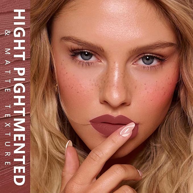 MAKI YIKA Red Lipstick for Women Color Stay Long Lasting Lipsticks Smudgeproof Matte Liquid Lipstick Waterproof Cruelty-Free Lip Color, Show Girl | quick dry, waterproof