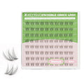 KEYYOU Venus Lash Clusters C Curl Fairy Lash Extension Eyelash Extension Wispy Natural Invisible Band Lash with Waterproof DIY Lash Extension at Home(Venus-C-8MM)