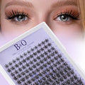 B&Q Wispy Lash Clusters Full B28,Eyelash Clusters 156PCS Comfortable band Cluster Eyelash Extensions,8-18mm Volume Individual Lashes Lightweight D Curl Lash Clusters Soft Eyelashes Natural Look(B28)