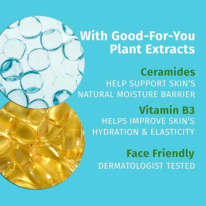 Hempz Cucumber Aloe, Facial Serum, Beauty Actives with Ceramides for dry to normal skin, for men and women, 1oz