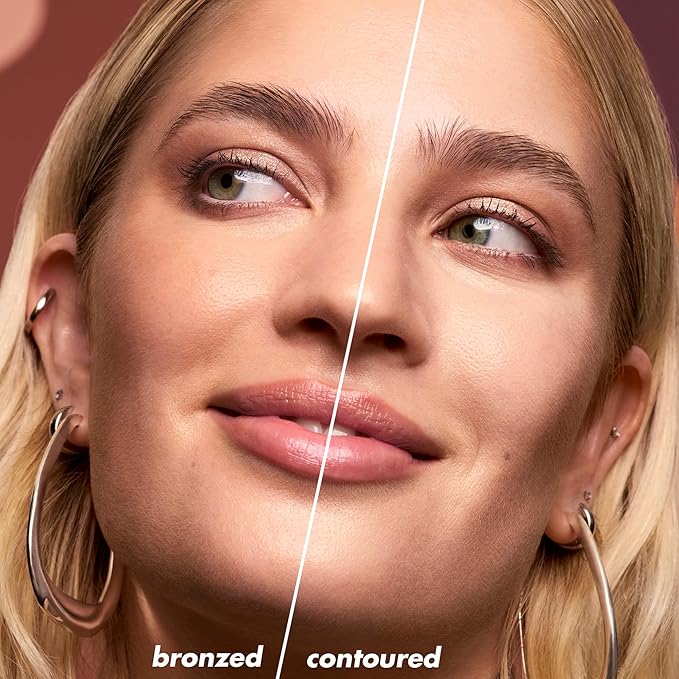 e.l.f. Camo Liquid Bronzer & Contour, Silky Pigmented Formula, Long-Lasting Glow for A Sun-Kissed, Sculpted Finish, Vegan & Cruelty-Free, 7 Tan/Deep