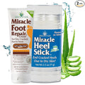 Heel Balm for Dry Cracked Feet – Miracle Heel Stick with Foot Repair Cream – Repairs Dry, Cracked Heels & Feet – Ultra Aloe Formula Moisturizes, Softens & Restores – Ideal for All Ages