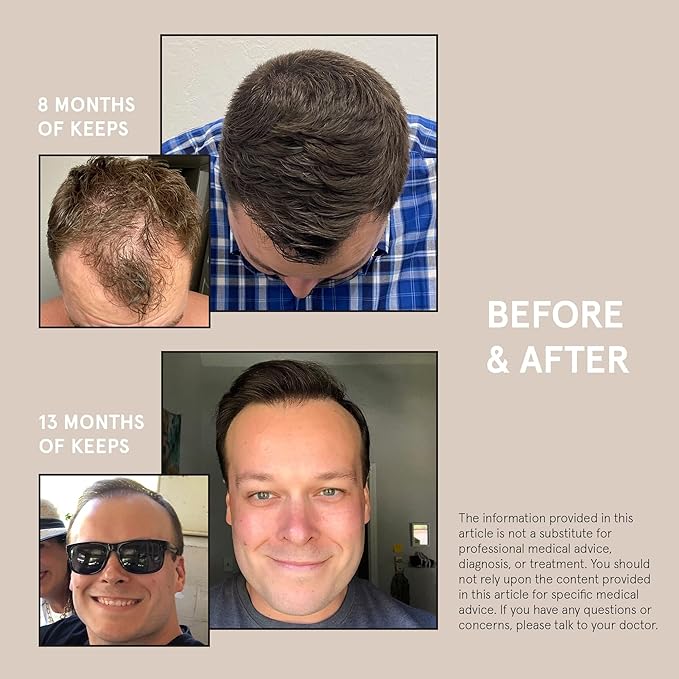 Keeps Thickening Conditioner for Men - Anti-Thinning Hair Care with Biotin, Caffeine & Saw Palmetto - Color Safe Men's Volumizing Conditioner - DHT-Blocker - for Fuller, Thicker Looking Hair - 8 Fl Oz