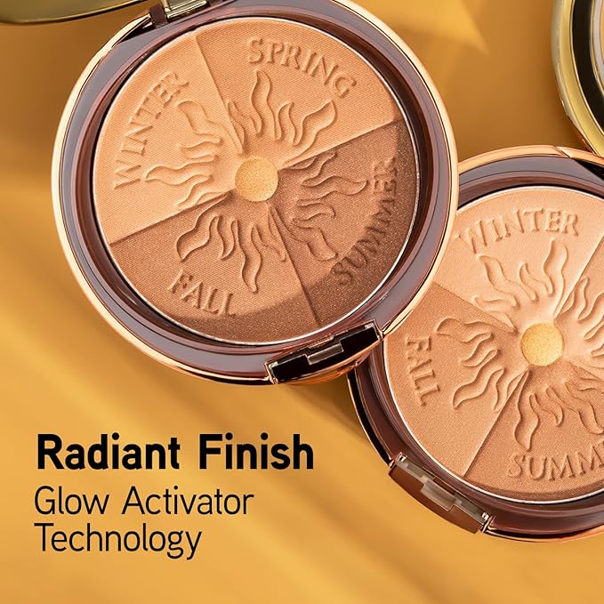 Physicians Formula Bronze Booster Glow-Boosting Season-to-Season,Customizable Seasonal Glow, Lasting Tan Boost, Hypoallergenic Powder, Cruelty-Free & Hypoallergenic - Medium-to-Dark