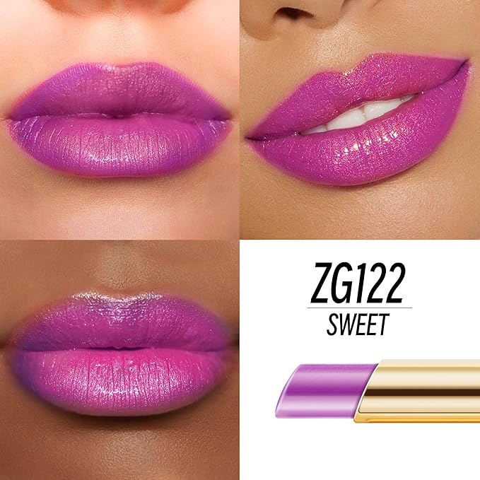Depuplum Purple Lipstick Moisturizing for Women Shimmer Tinted Lip Balm Hydrate Nourish Lip Gloss Vegan& Cruelty Free Lip Makeup, ZG122 Sweet