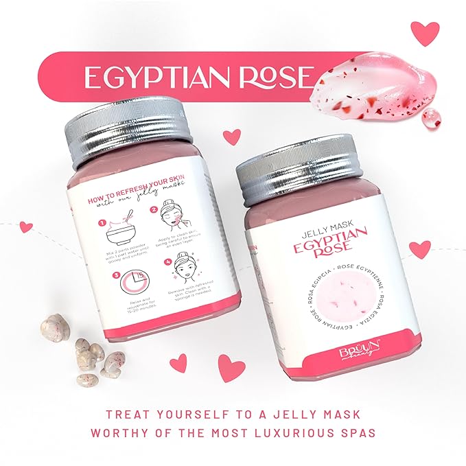 BRÜUN Jelly Mask Egyptian Rose Rubber Face Mask Peel-Off Jar