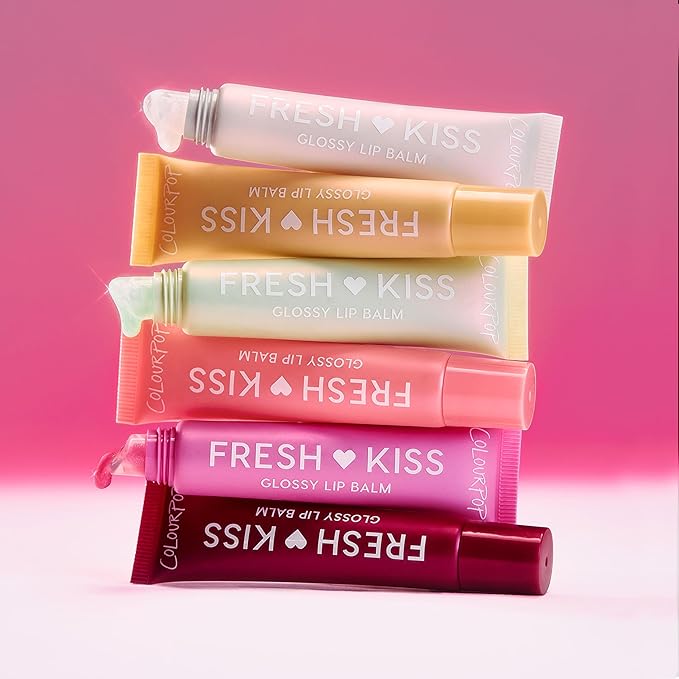ColourPop Fresh Kiss Glossy Lip Balm - Hydrating Lip Care Enriched with Peptides + Hyaluronic Acid - Pearlescent Shimmer Finish - Vegan + Cruelty-Free - Whipped Cream (0.49 oz)