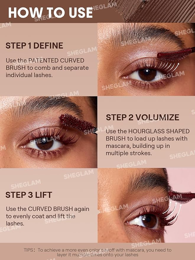 SHEGLAM All-In-One Volume & Length Mascara-Waterproof-Macchiato