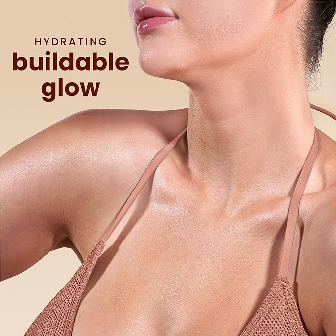Hawaiian Tropic Aloha Glow Self Tanning Water, 6.4oz, Self Tanner Spray Tan, Fake Tan, Self Tan Water, Sunless Tanner, Self Tanning Spray Body Bronzer, Deep Bronze Tan Self Tanning Mist, 6.4oz