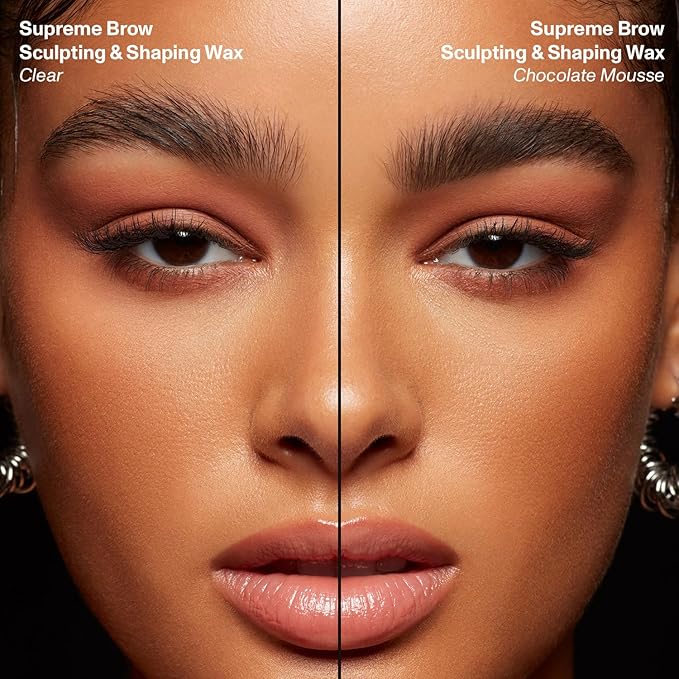Morphe Supreme Brow Wax - Sculpting & Shaping Eyebrow Wax with a Long-Lasting, Water-Resistant Formula -Designed to Create a Fluffed or Laminated Look - Clear (0.21 oz)