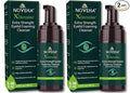 NOVEHA Demodex Eyelid Cleanser Foam | Extra Strength Tea Tree Oil Formula | Daily Face Wash For Eyelash, Demodex, MGD, Stye Eyes, Eye Irritations & Skin Dryness, 3.38 fl. oz. (100ml) - (Pack of 2)